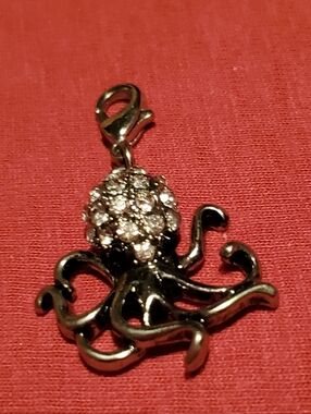 Vintage Sparkling Octopus Charm/Zipper Pull